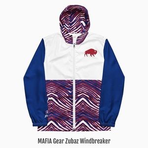 BRAND NEW Buffalo Bills Mafia gear Zubaz windbreaker.